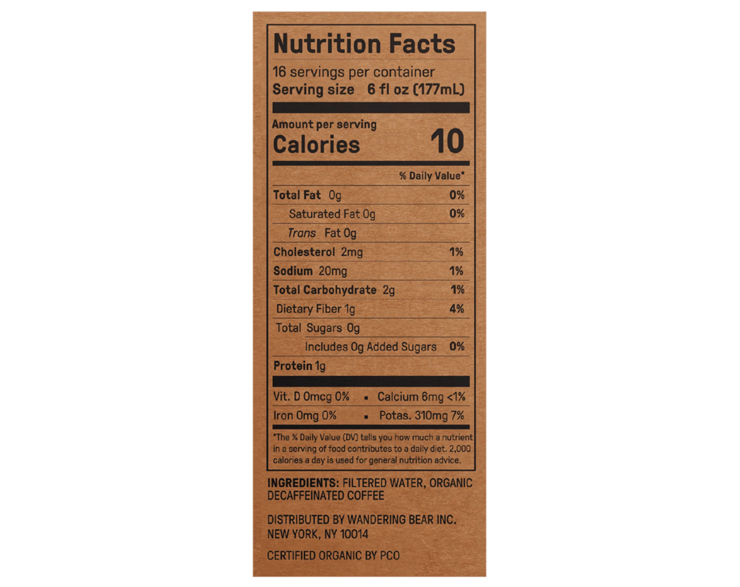 Cold Brew On Tap (3 Boxes 96oz) - Decaf Black