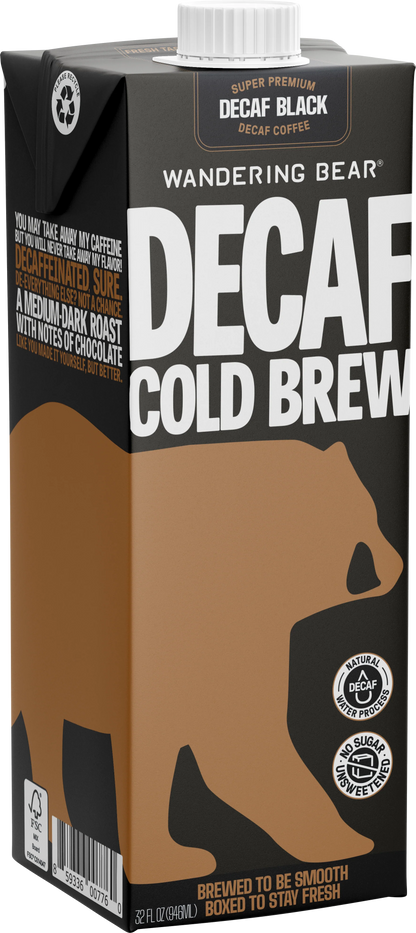 32oz Cold Brew Carton (Bundle Unit) - Decaf Black