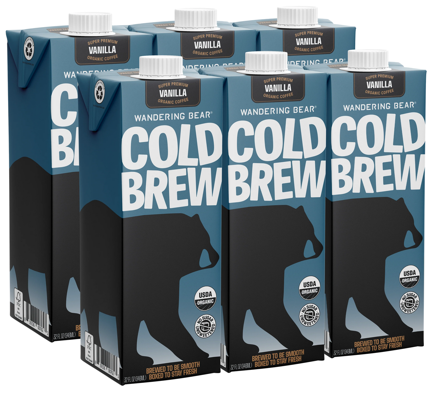 Cold Brew Coffee (32oz Cartons) - Vanilla
