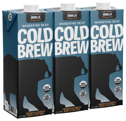 Cold Brew Coffee (32oz Cartons) - Vanilla