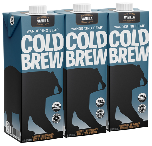 Cold Brew Coffee (32oz Cartons) - Vanilla
