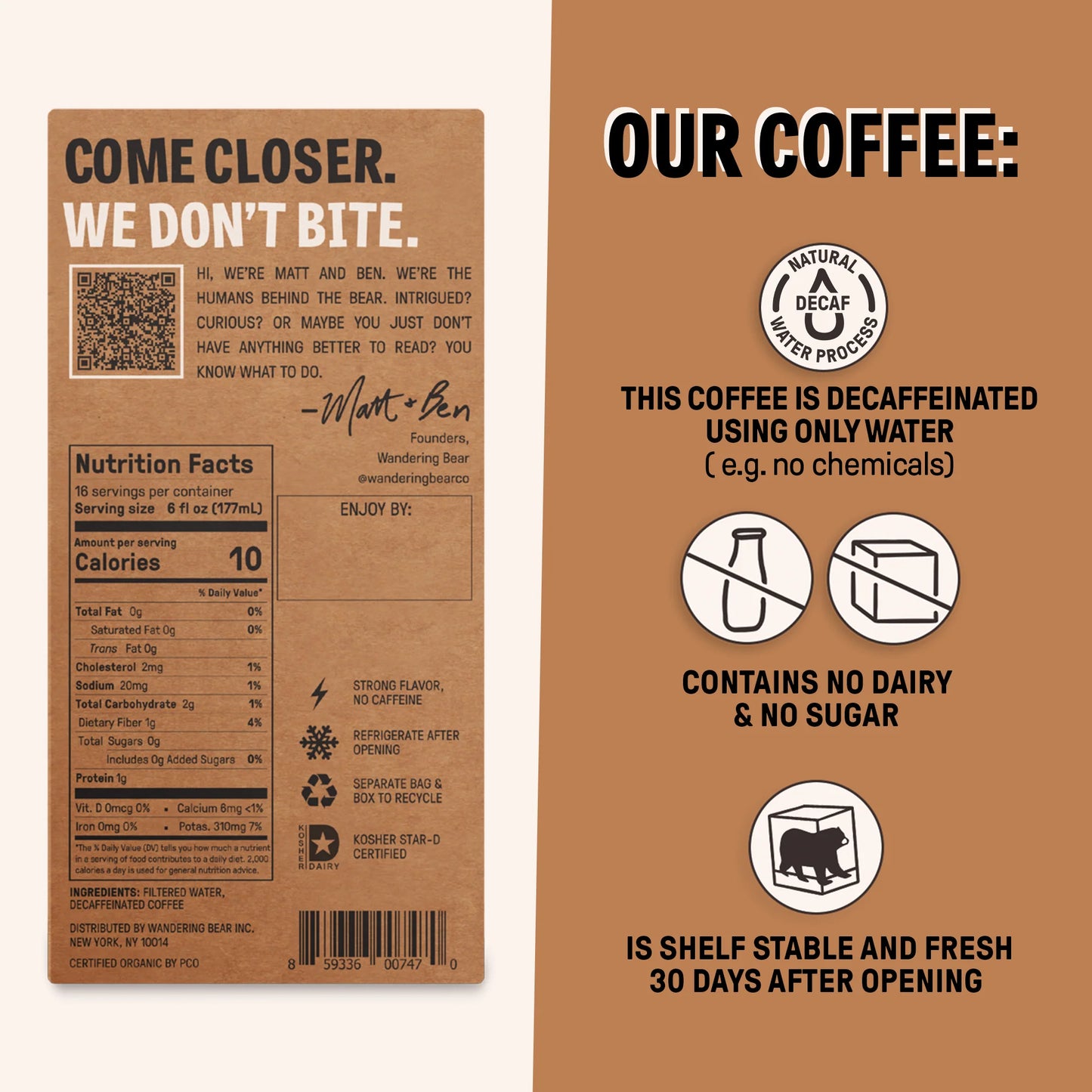 Cold Brew On Tap (96 oz) - Decaf Black