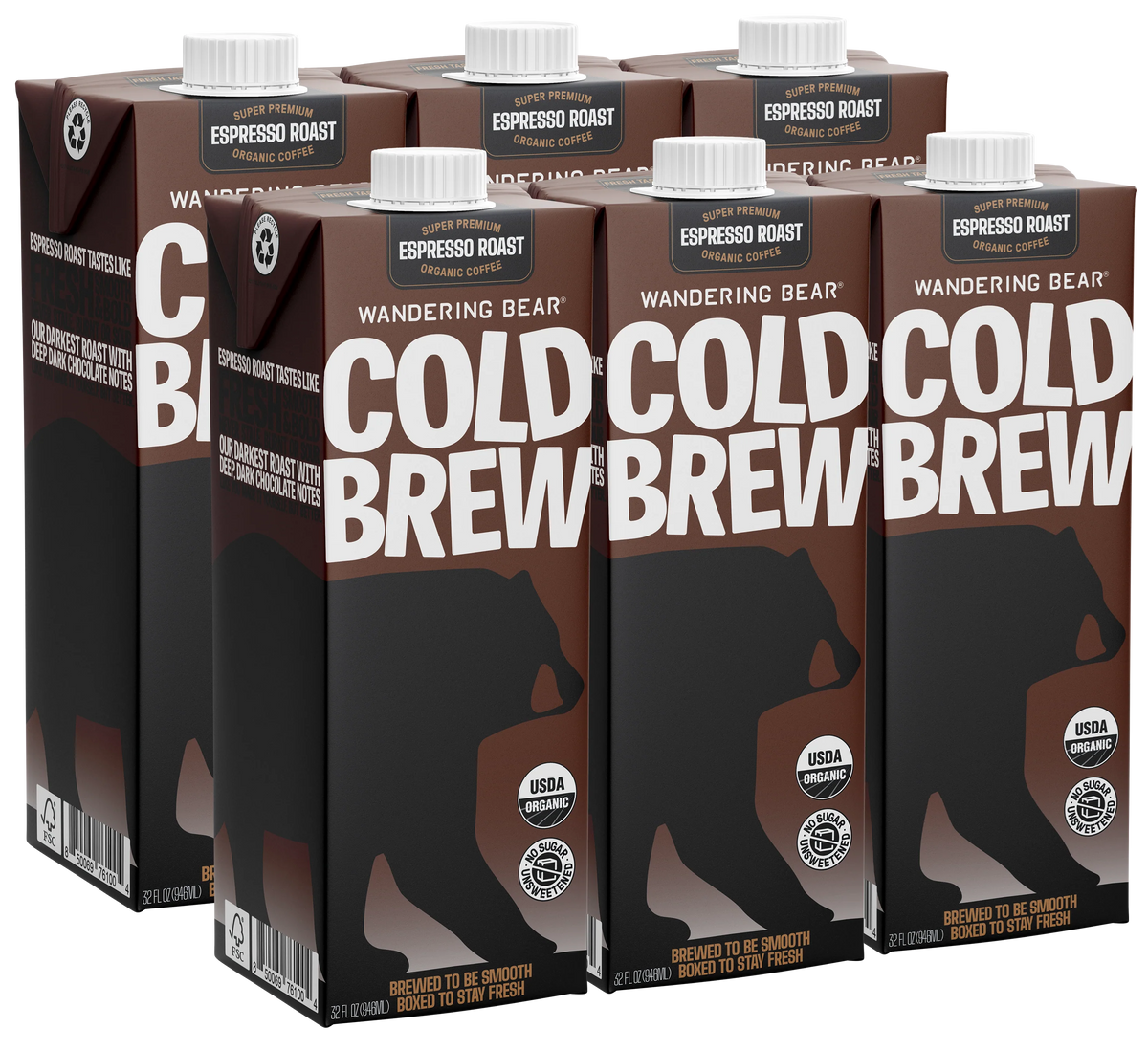Cold Brew Coffee (32oz Cartons) - Espresso Roast