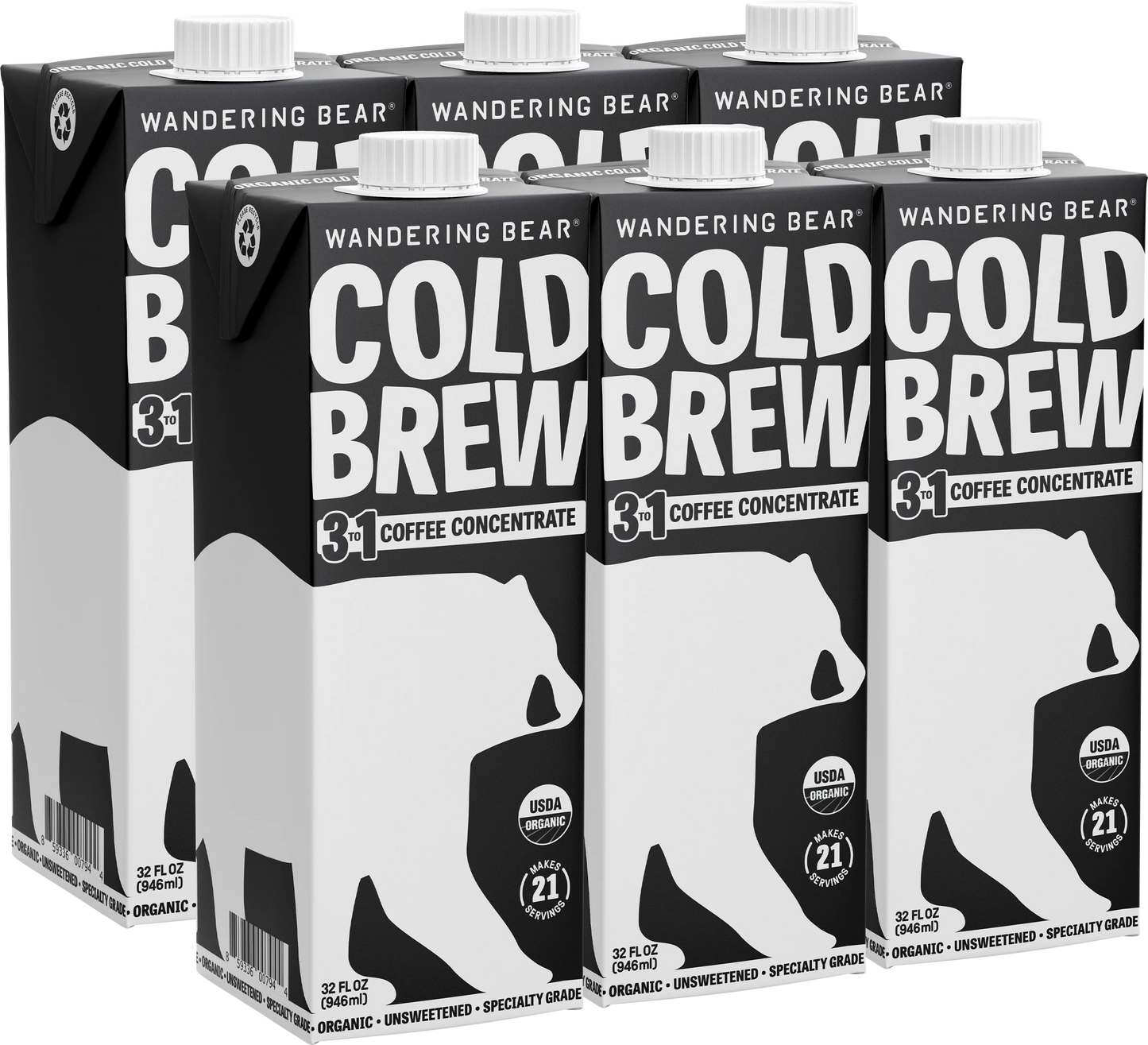 3 to 1 Coffee Concentrate - 6 Pack