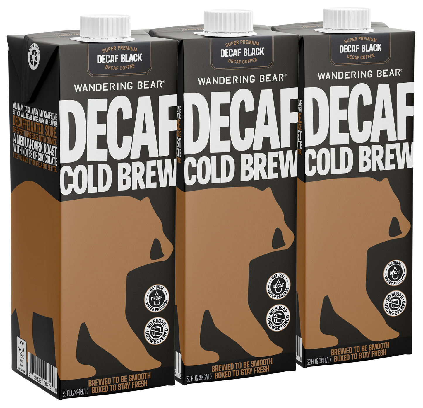 Cold Brew Coffee (32oz Cartons) - Decaf