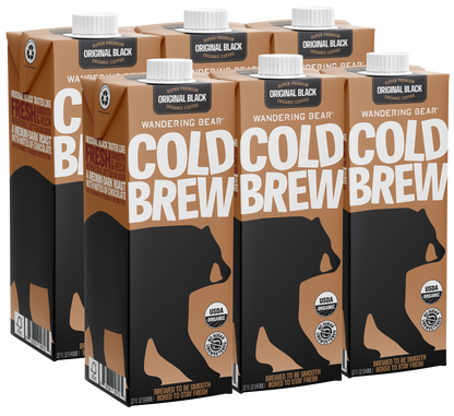 Cold Brew Coffee (32oz Cartons) - Straight Black