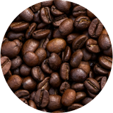 Roasted coffee beans icon
